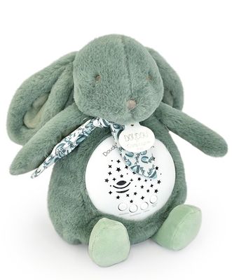 Veilleuse Lapin Musicale Projection mur avec chansons Douces - Vert