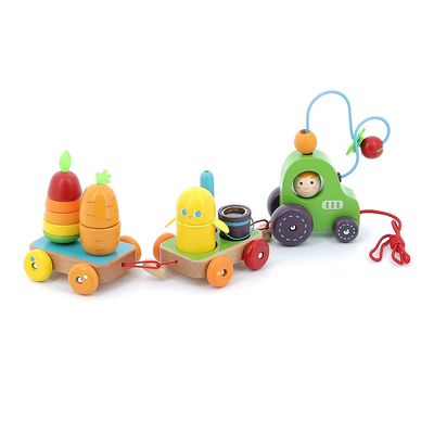 Tracteur multi-activités en bois - Jour de récolte