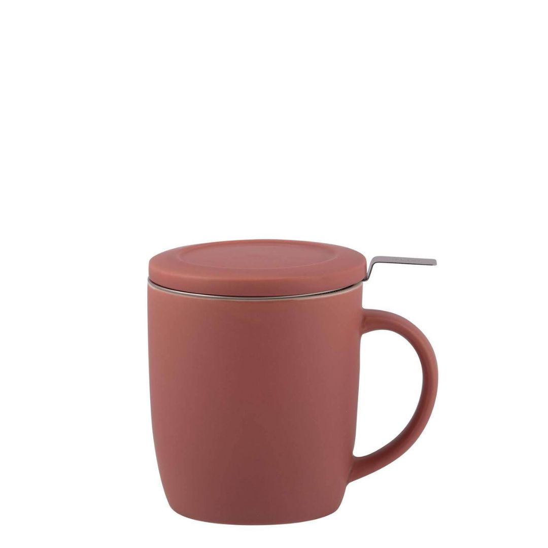 Tasse à infusion terracotta rose