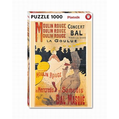 Puzzle 1000 pièces - Toulouse-Lautrec - La Goulue