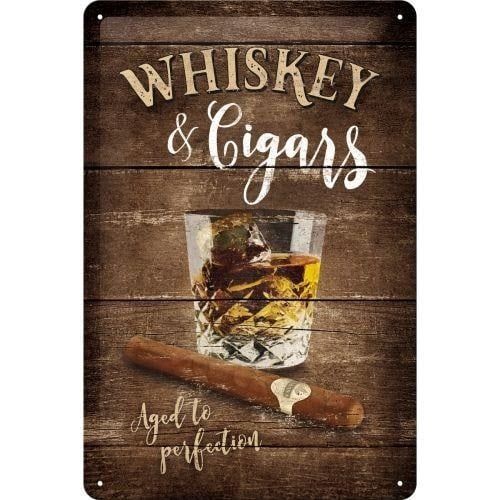 Plaque métal 20 x 30 cm - Whiskey