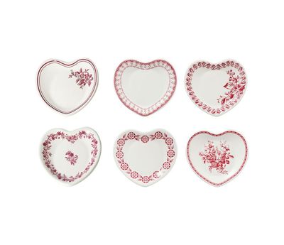 6 mini-coupelles Cœur Faustine Bordeaux