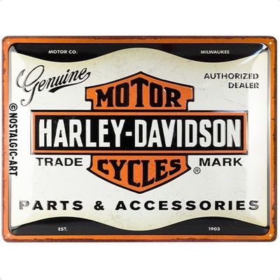 Plaque métal 30 x 40 cm - Harley - Parts &amp; Accessoires
