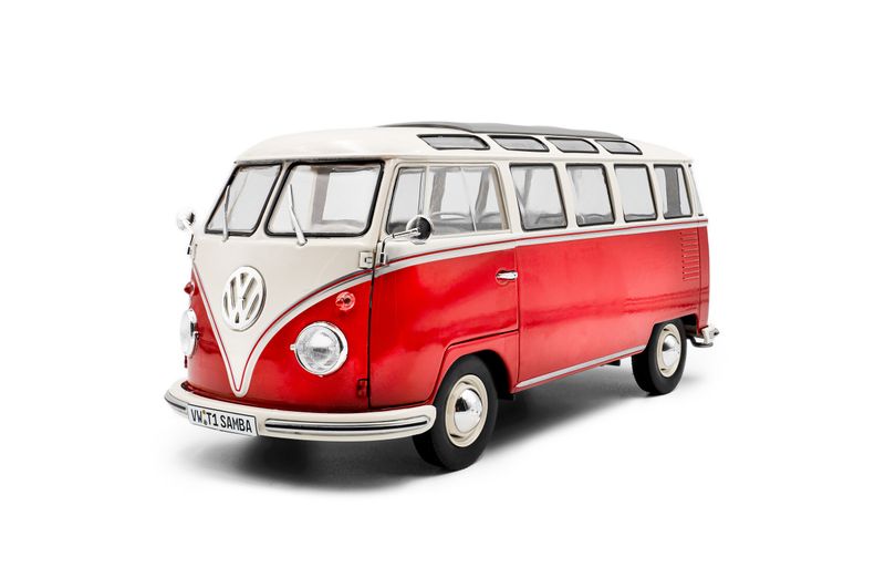 Volkswagen T1 Samba – RED / WHITE – 1962