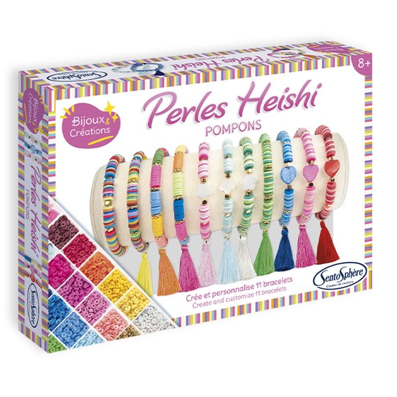 Bracelets Perles Heishi - Pompons