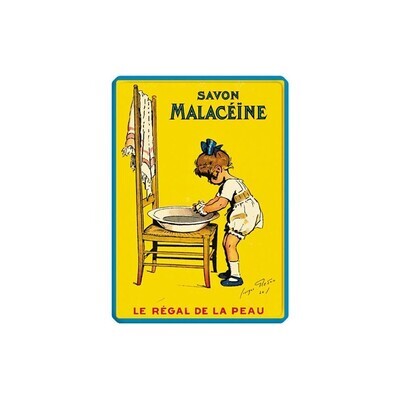 Plaque métal 15 X 21 cm - Savon Malacéïne