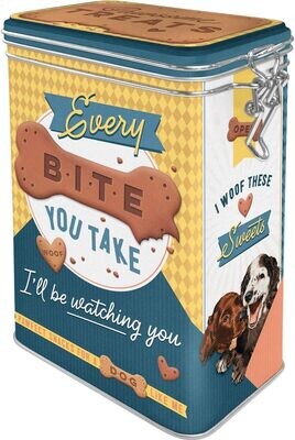 Boîte clip  - Every Bite You Take Dog Treat