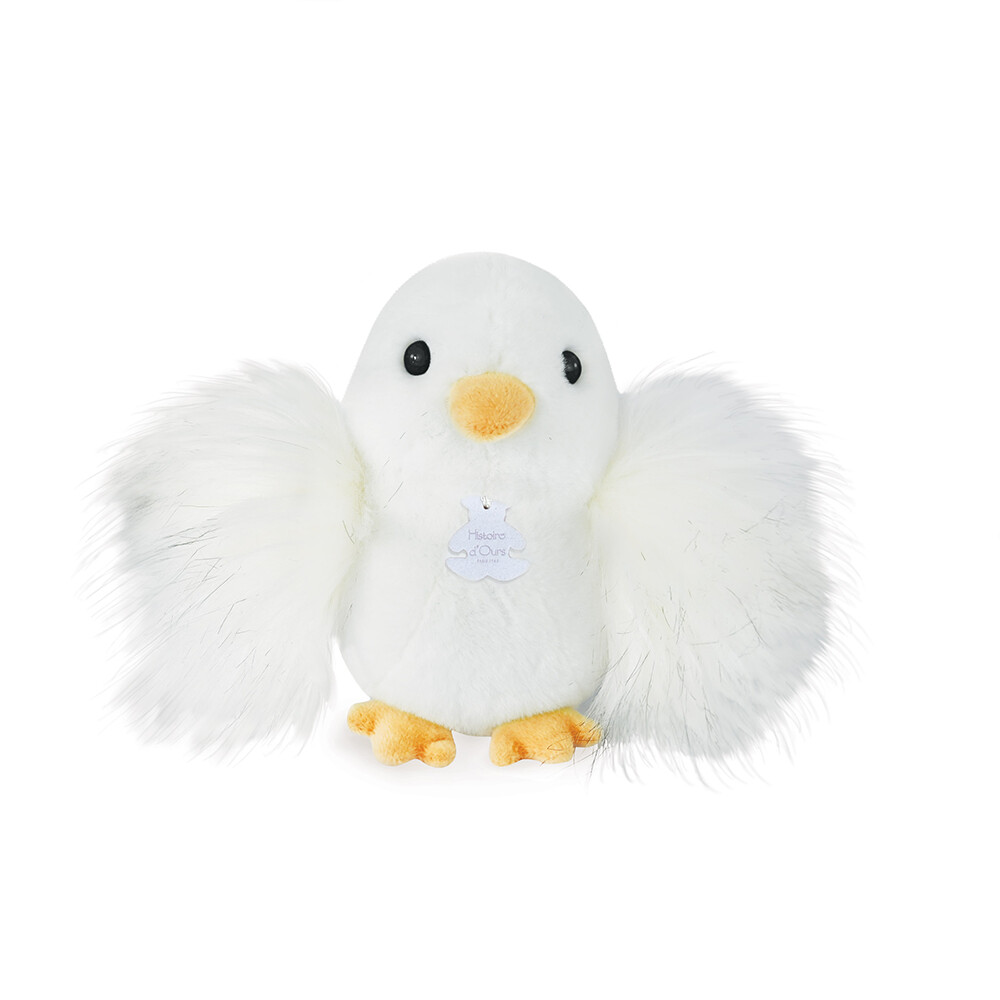 Peluche poussin - 15 cm, Coloris: Blanc