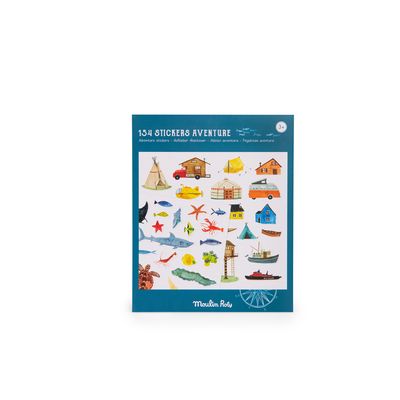 Pochette de stickers de l'explorateur - Le jardin du moulin