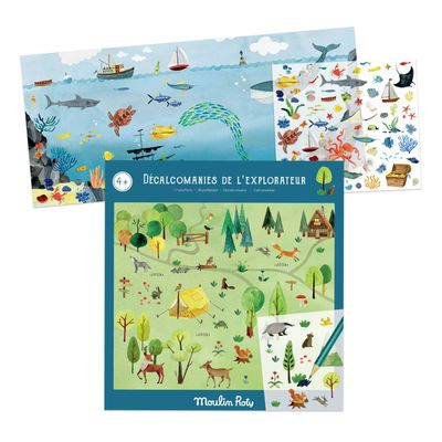 Décalcomanies de l'explorateur - Le jardin du moulin