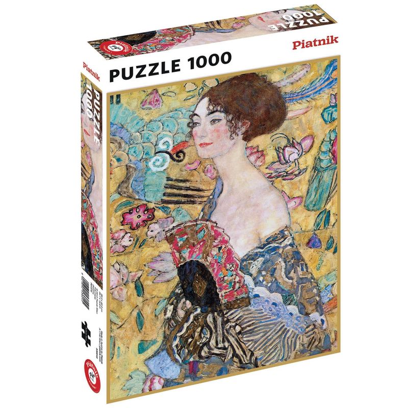 Puzzle 1000 pièces - Klimt - Dame à l'éventail
