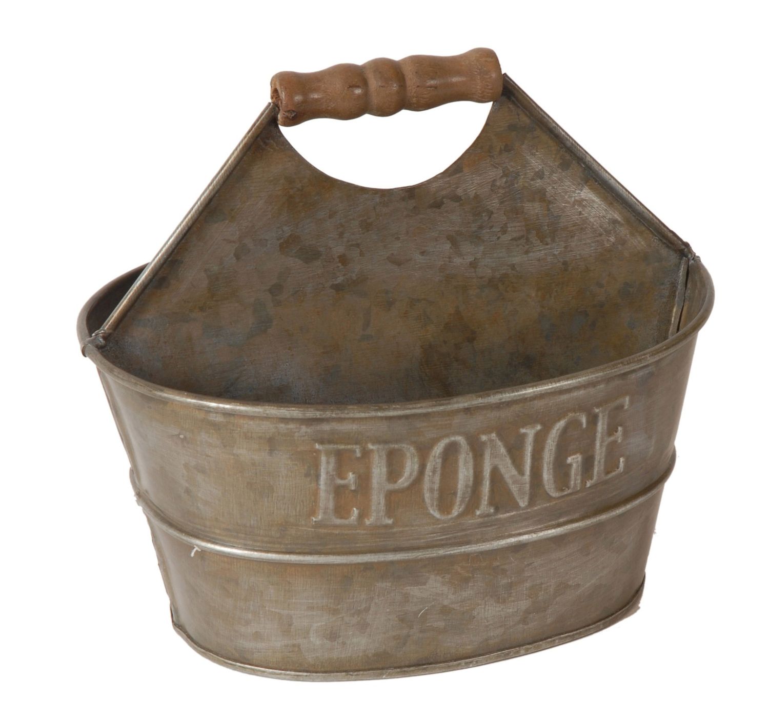 Porte savon/éponge zinc