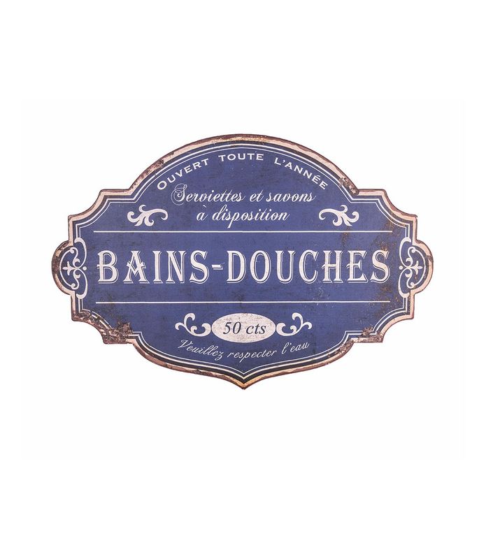 Panneau publicitaire "Bains-Douches"