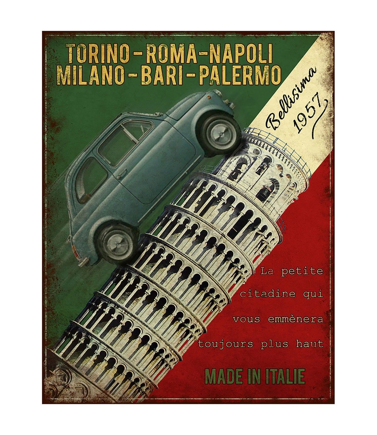 Plaque "Bellissima" 22x28 cm