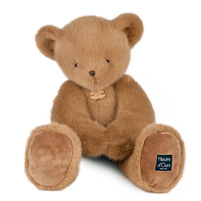 Ours en peluche Clémentin Praline Cacahuète - 60 cm
