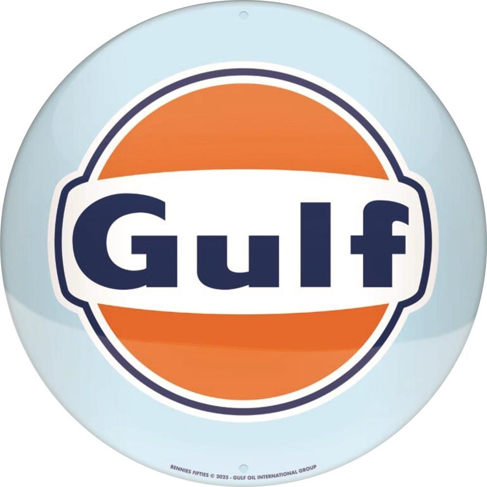 Plaque métal Diam. 35cm - GULF