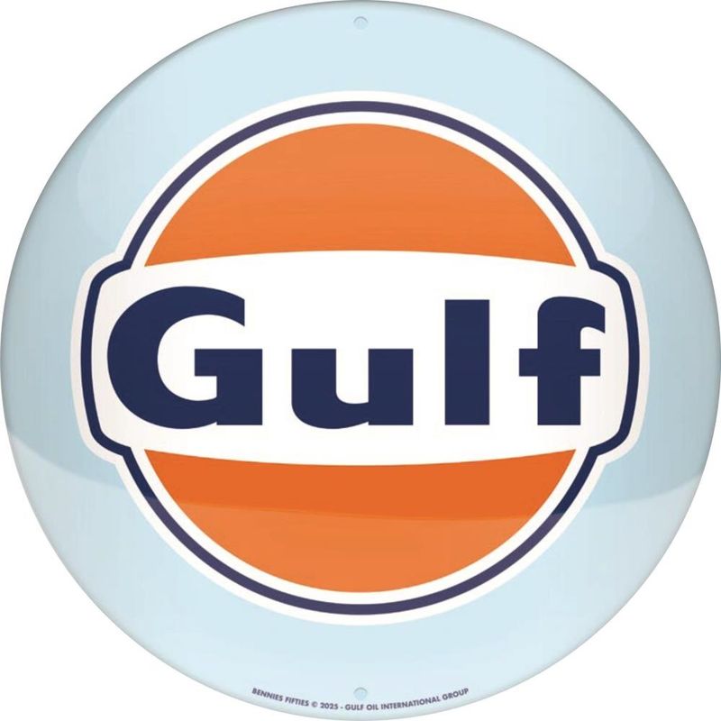 Plaque métal Diam. 35cm - GULF