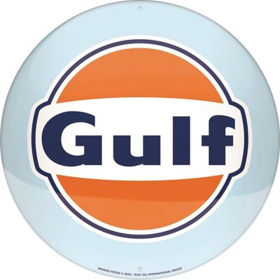 Plaque métal Diam. 35cm - GULF