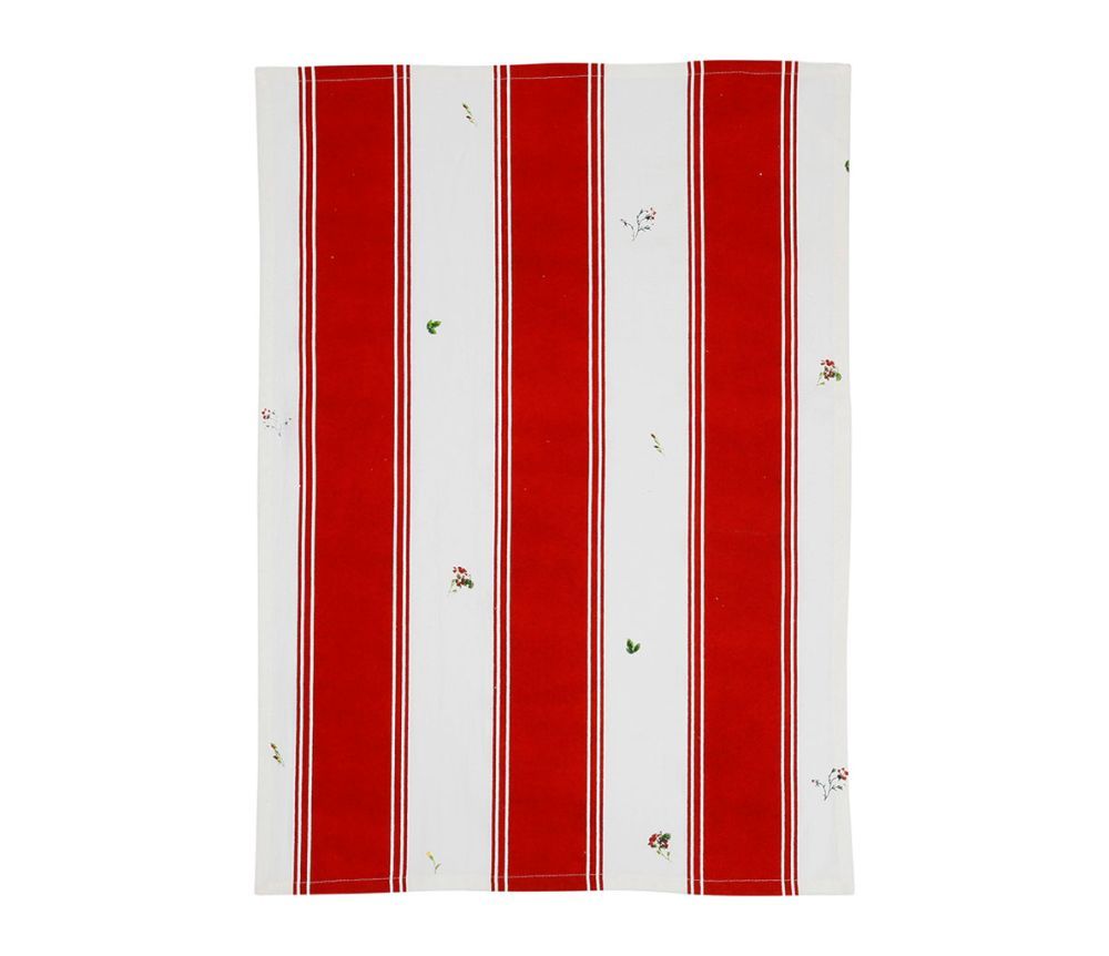 Torchon Champêtre rouge