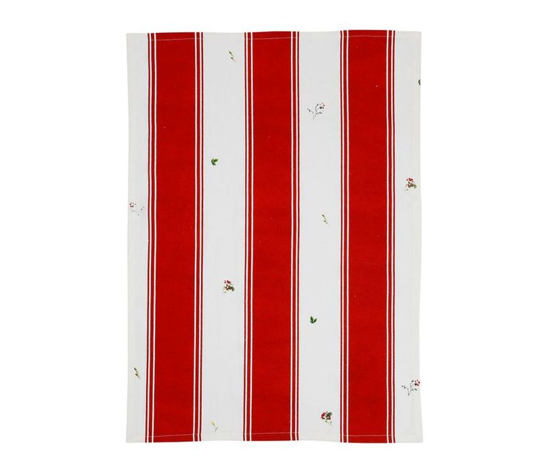 Torchon Champêtre rouge