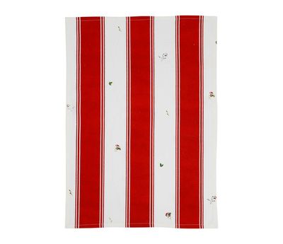 Torchon Champêtre rouge