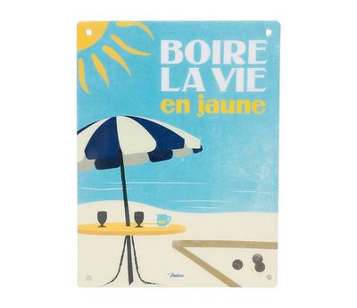 Plaque métal 15 x 20 cm - Pastis