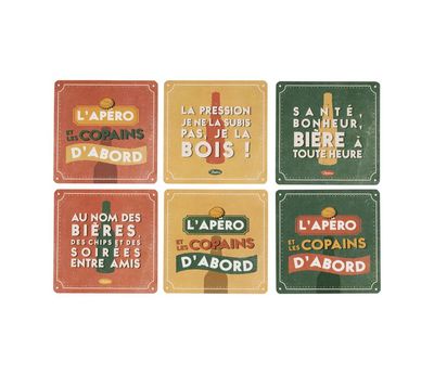 Dessous de verres ( X 6 ) - Les copains d'abord