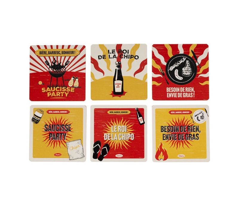 Dessous de verres ( X 6 ) - Barbeuc