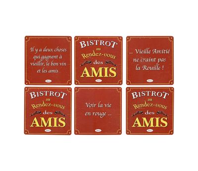 Dessous de verres ( X 6 ) - Bistrot des amis