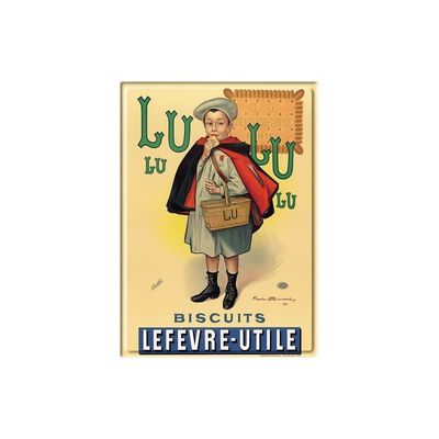 Plaque métal 15 X 21 cm - Écolier de LU