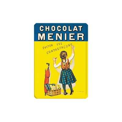 Plaque métal 15 X 21 cm - Menier