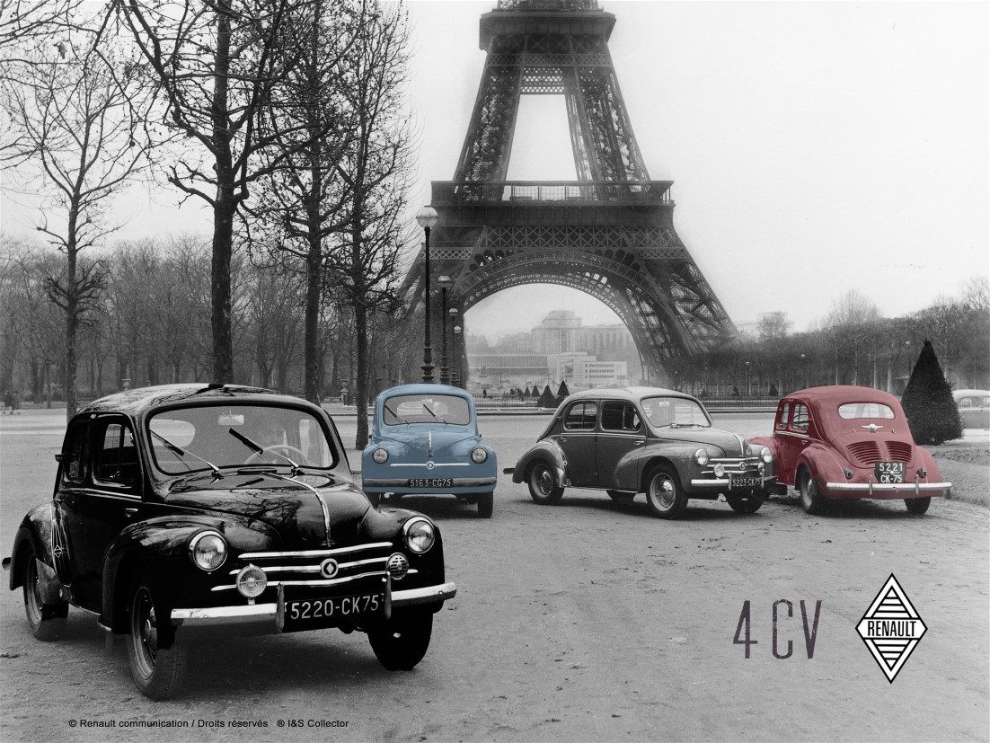 Plaque métal 30 x 40 cm - Renault tour Eiffel