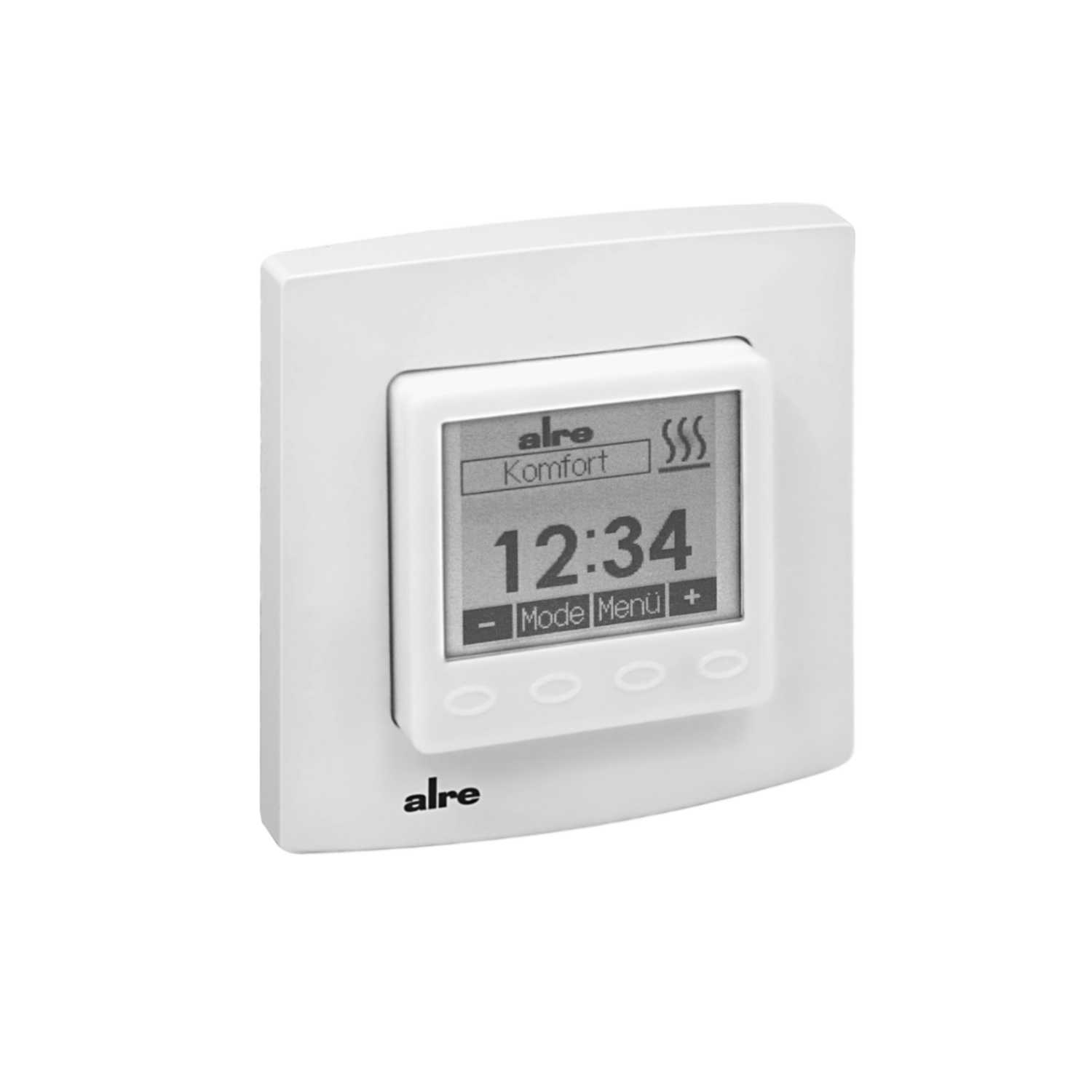 Raum-/Fußbodentemperaturregler mit Uhr, UP
