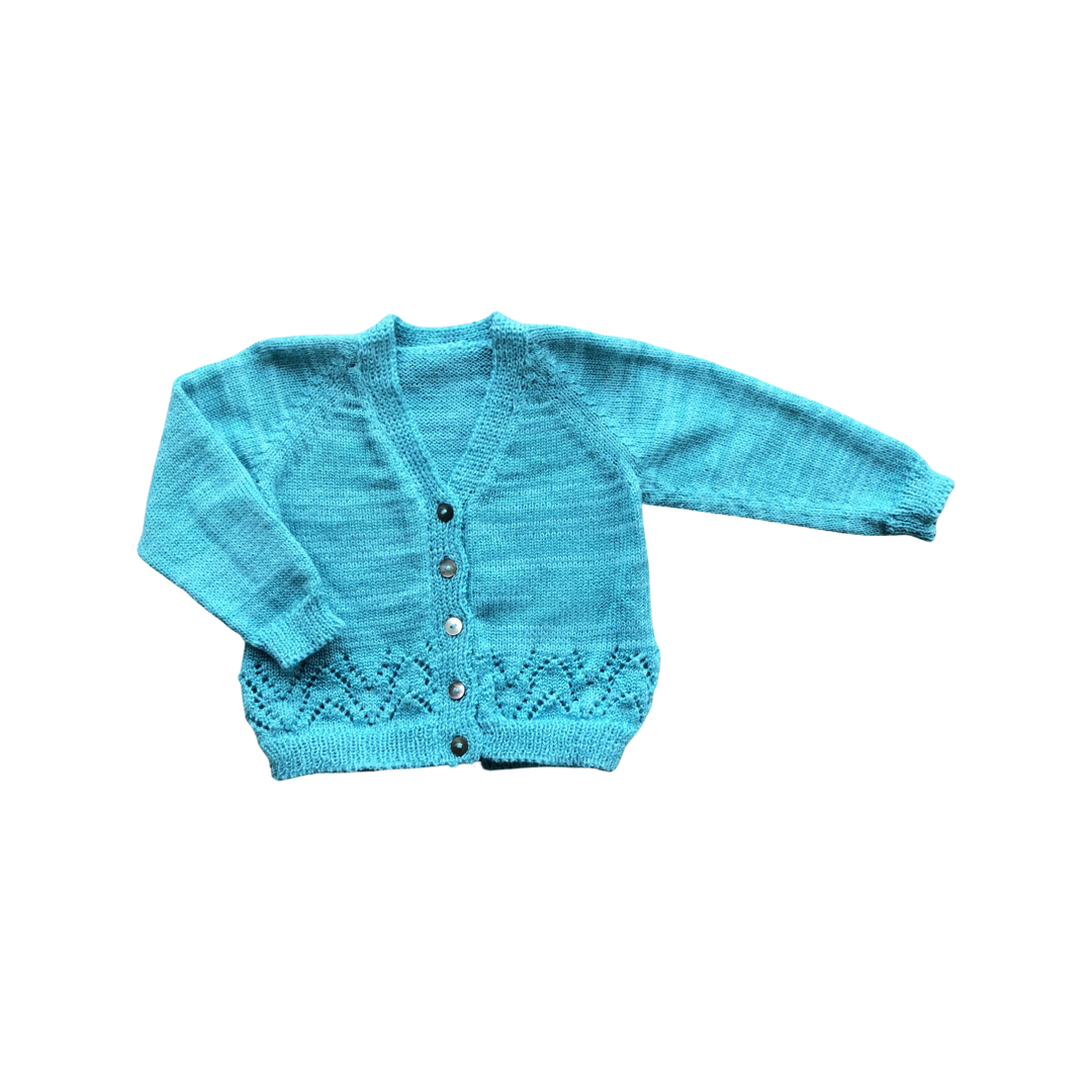 Aqua Lace Cardigan