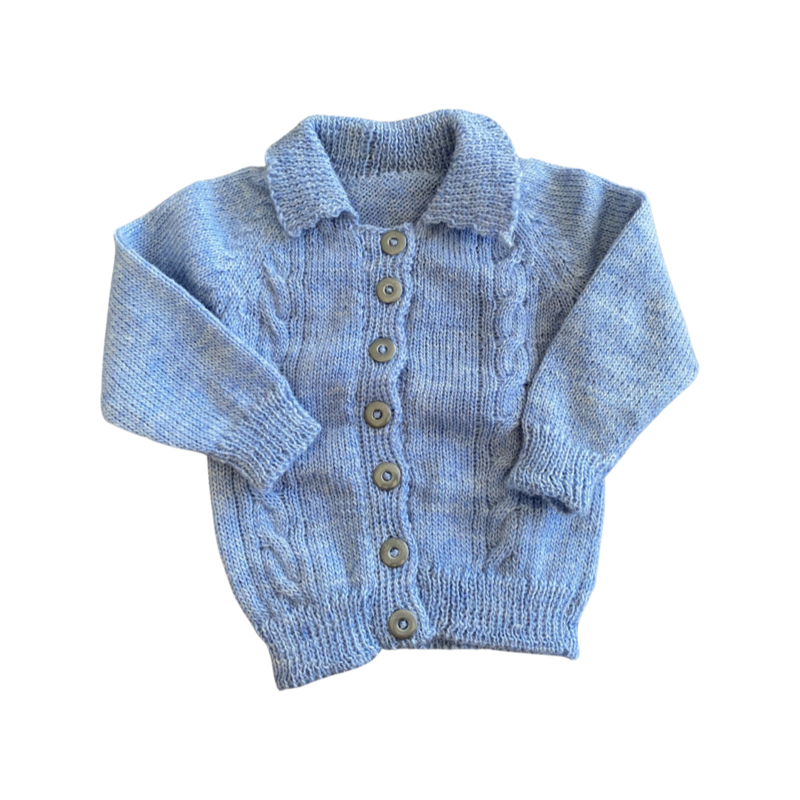 Collared Cable Cardigan
