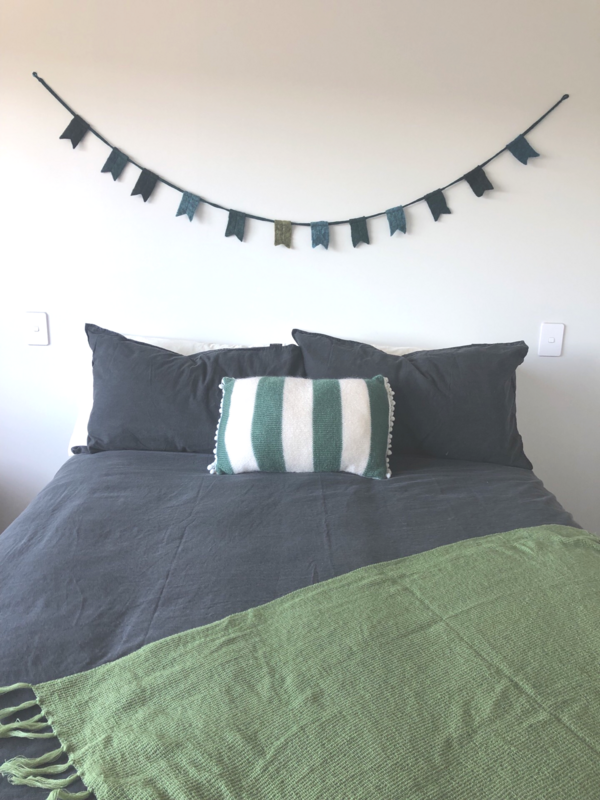 Green Felt Flag Garland