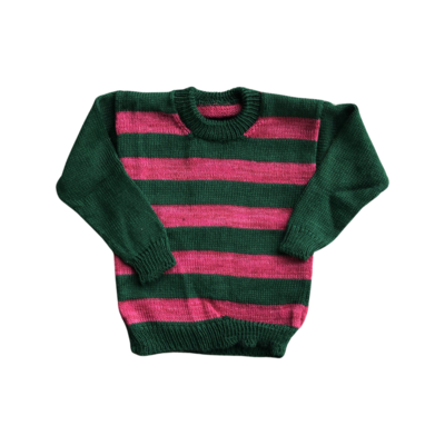 Green and Pink Striped Jersey