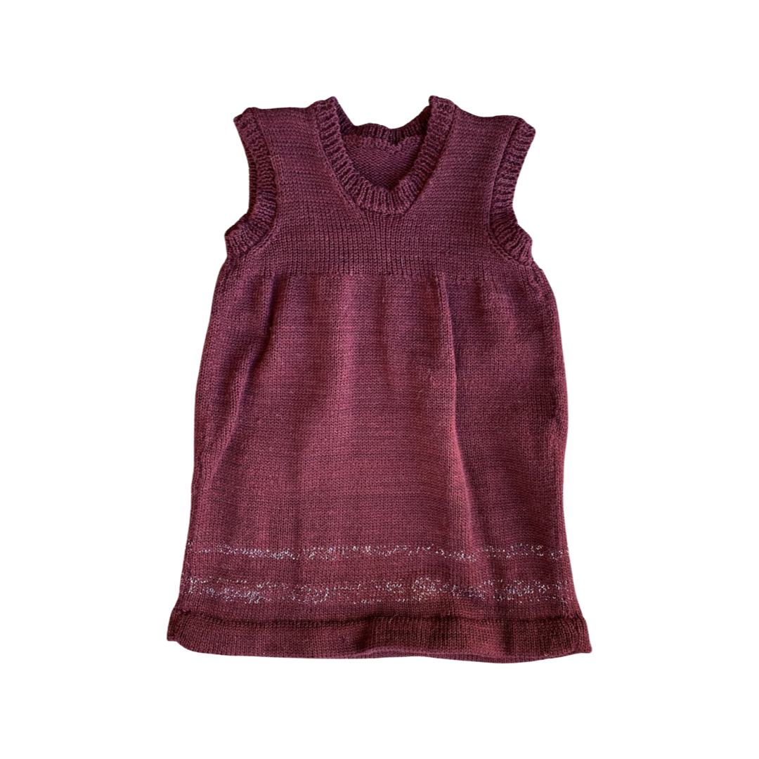 Burgundy Knit Dress