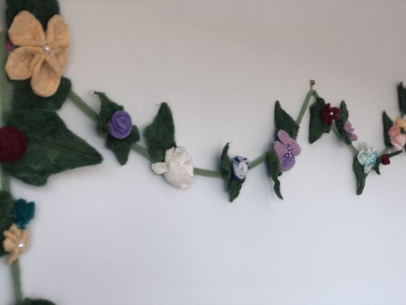 Felt Flower Garland