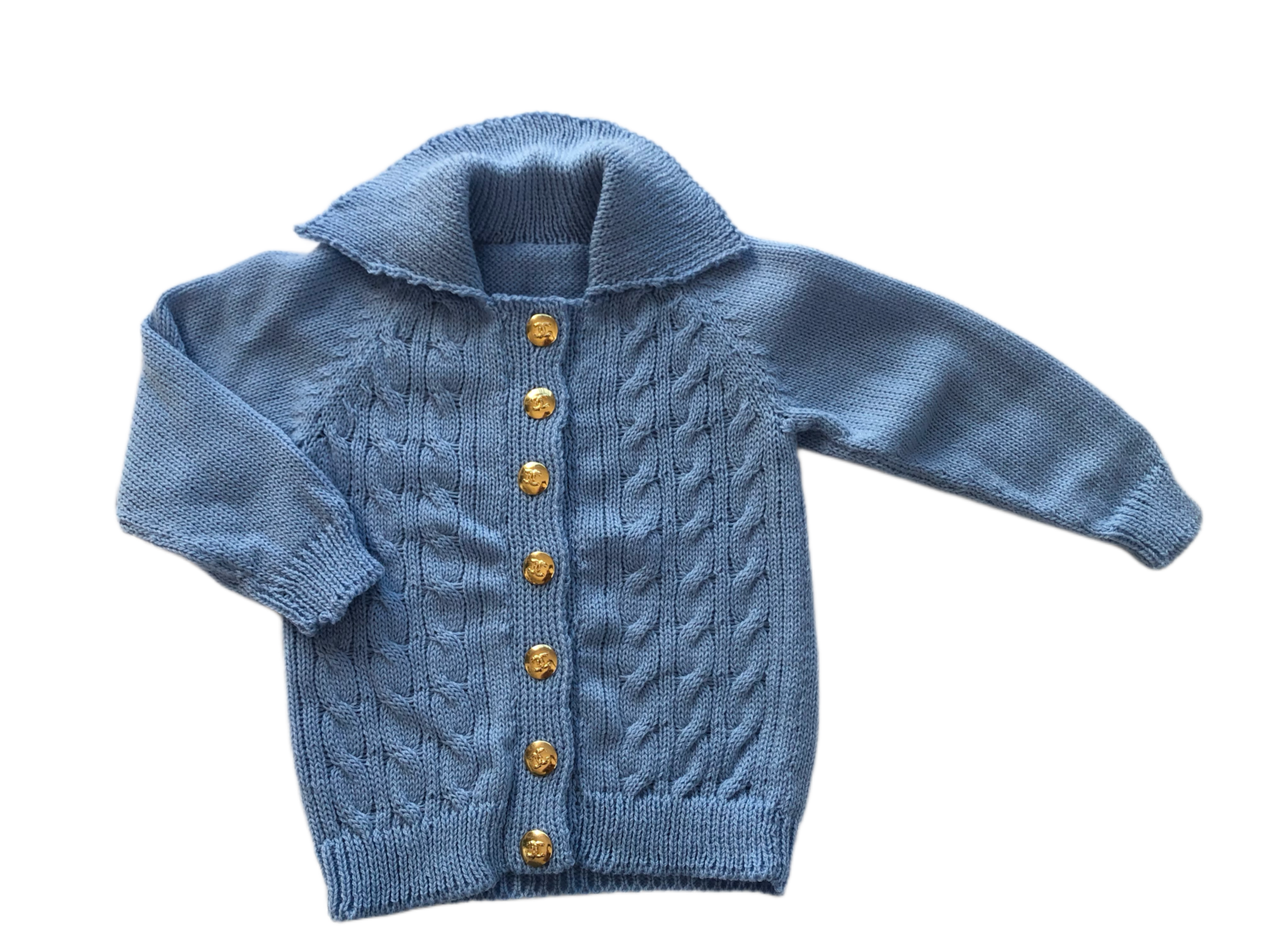 Collared Blue Cardigan