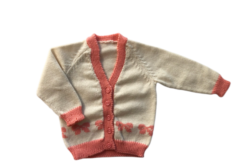 Apricot Bow Cardigan