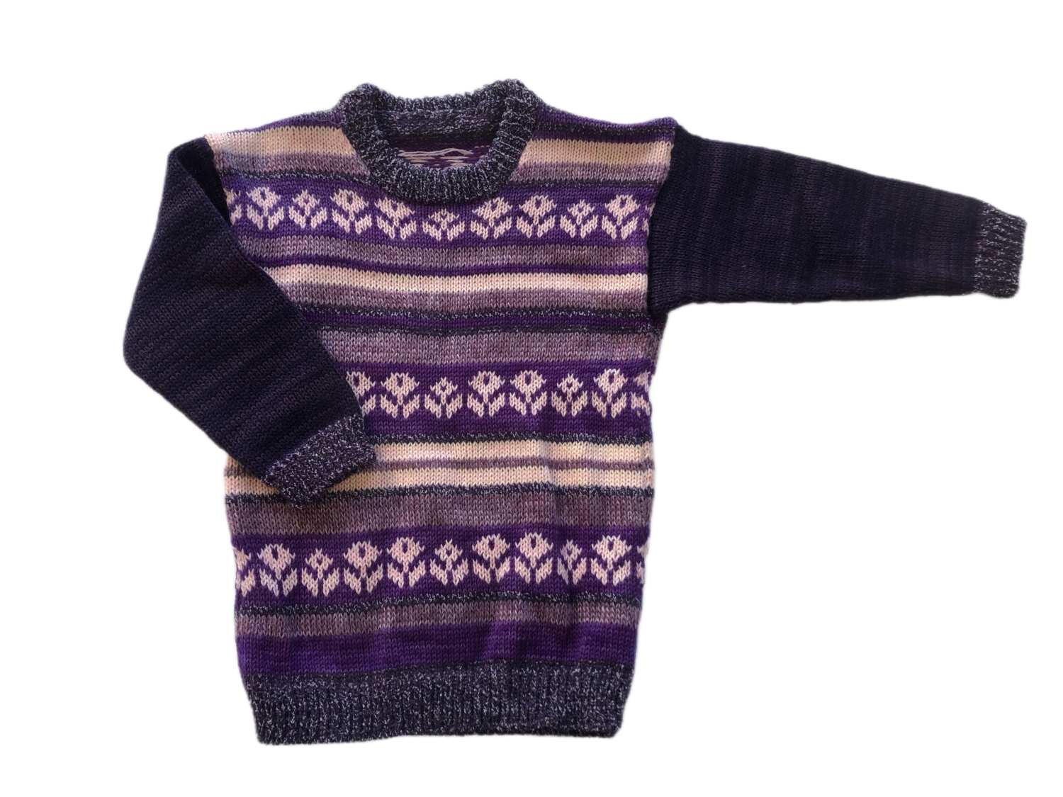 Purple/Pink Fair Isle Jersey