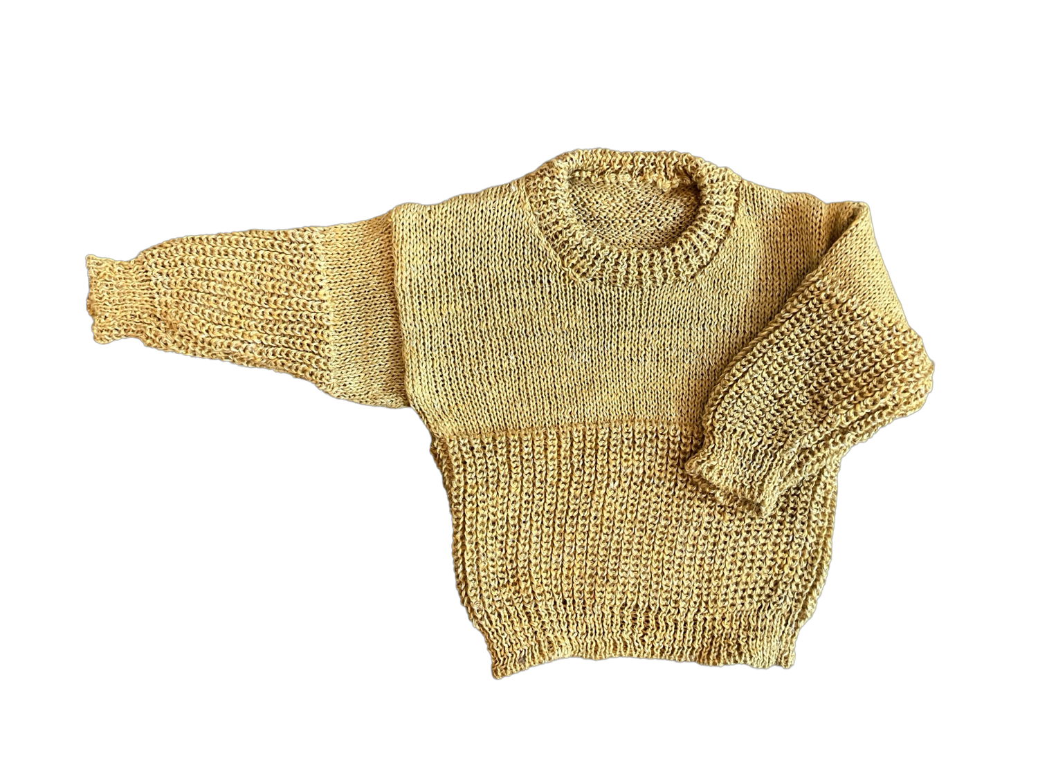 Mustard Half Rib Jersey