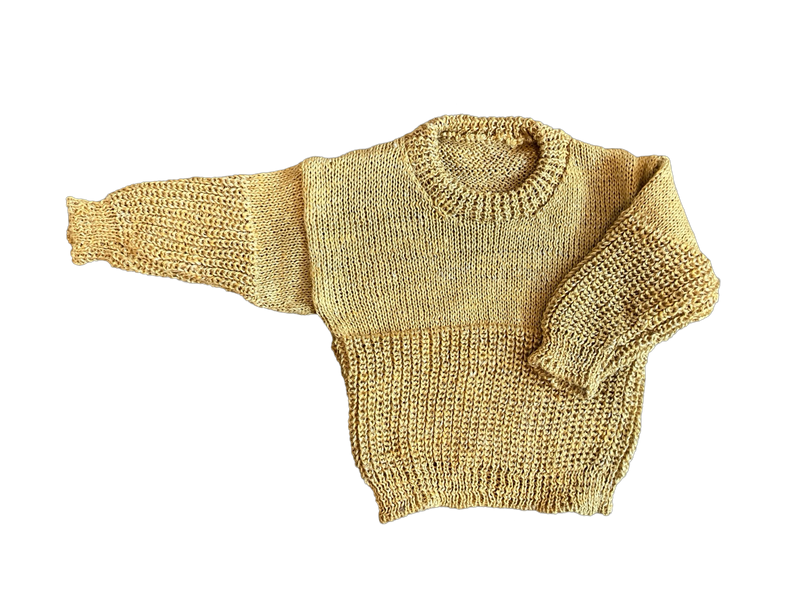 Mustard Half Rib Jersey