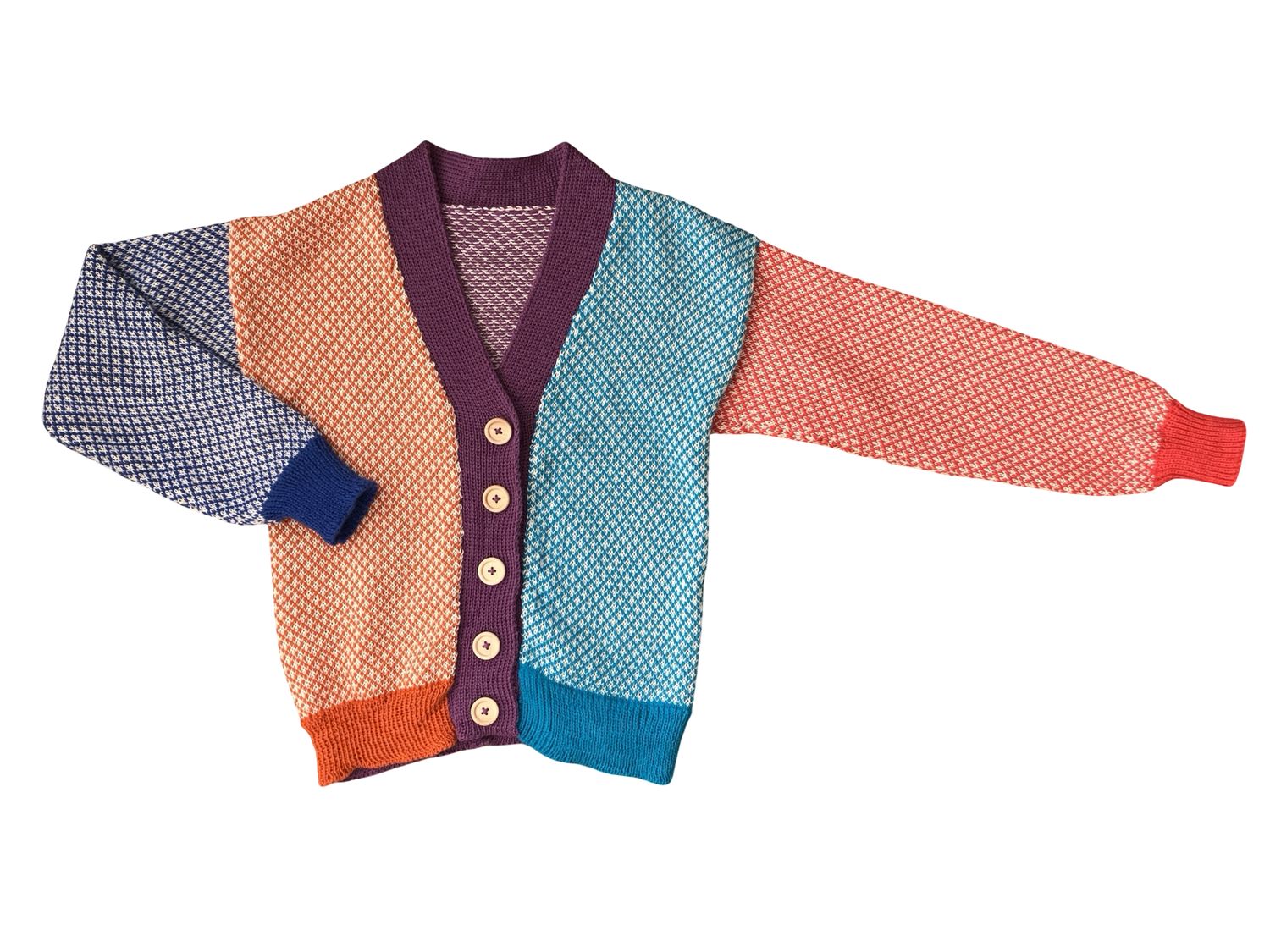X-Small Adult Harlequin Cardi