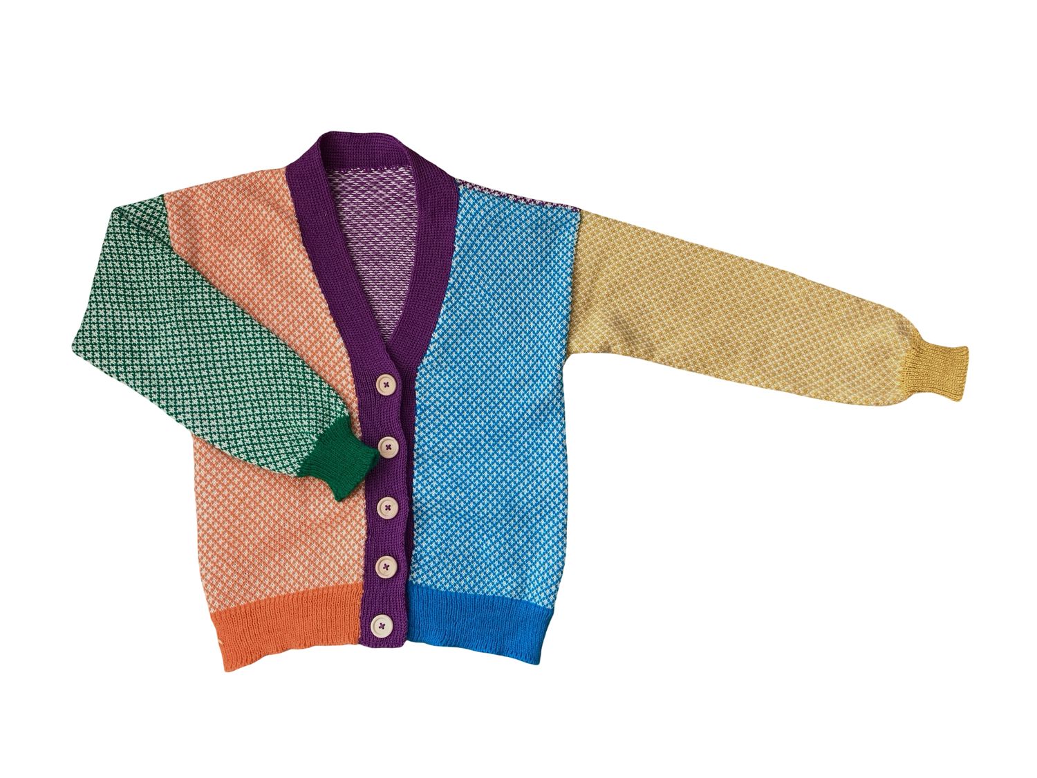 Small Adult Harlequin Cardigan