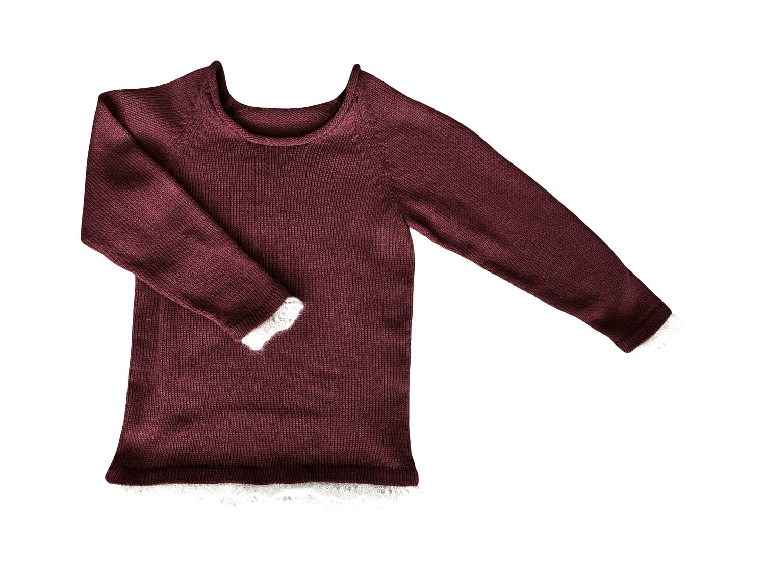Lace trim Jersey