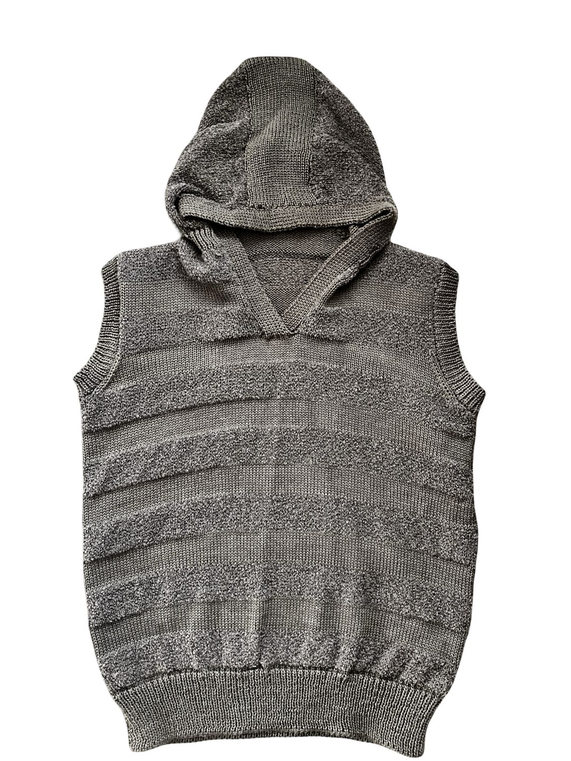 Textured Hooded Vest