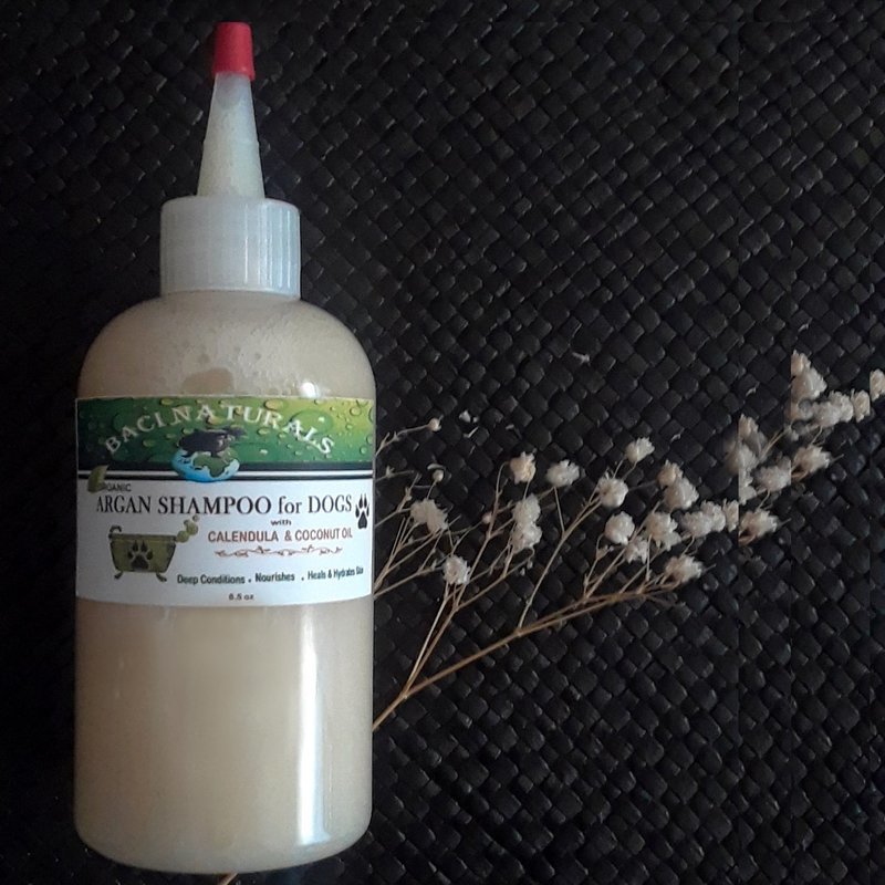 BaciNaturals Argan & Calendula Organic Dog Shampoo 8.5 oz