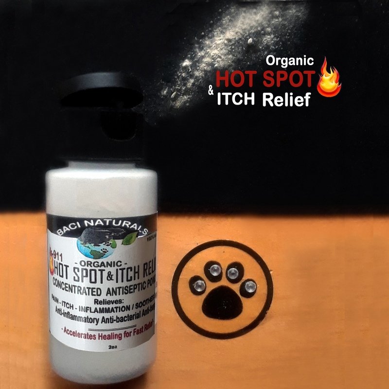 BaciNaturals Organic Hot Spot Relief Powder 2oz